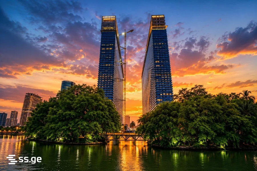 1+1 на Orbi City улица Шерифа Химшиашвили 7ბ Khimshiashvili District