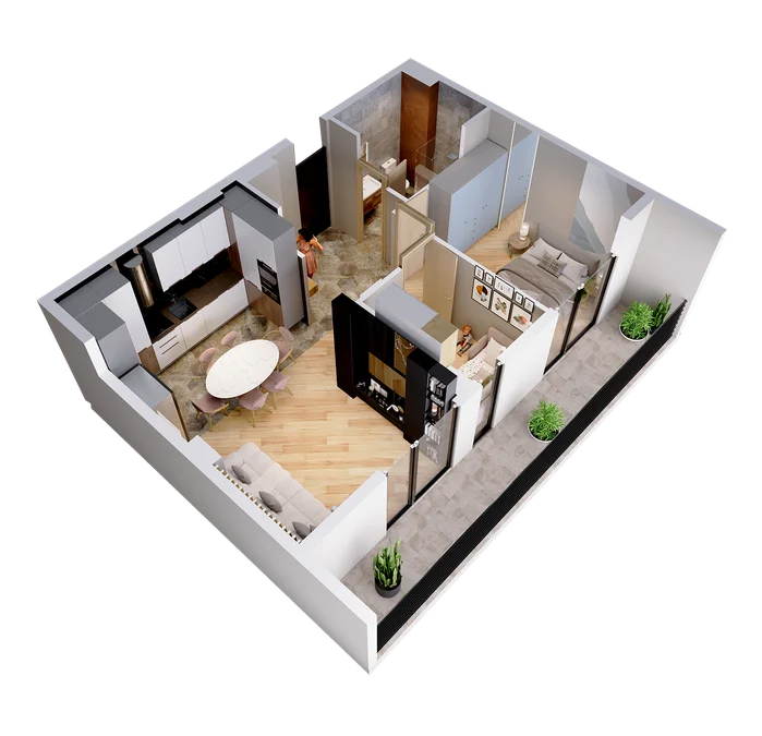 2 room flat for sale. Didi digomi