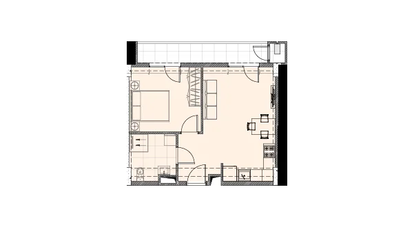 2 room flat for sale. Samgori