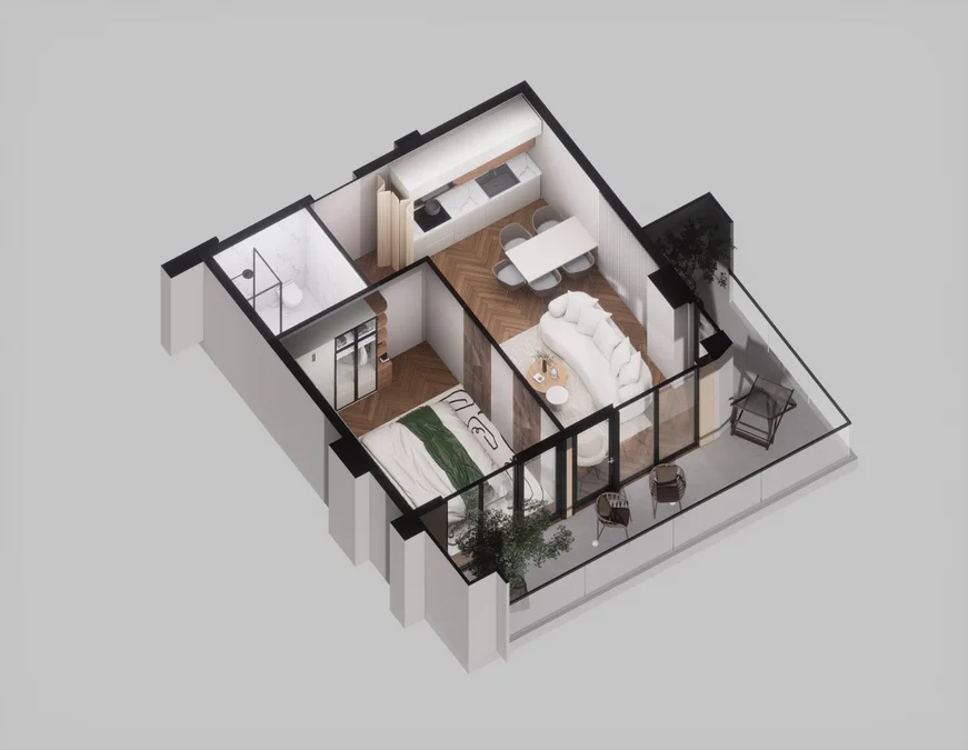 2 room flat for sale. Didube