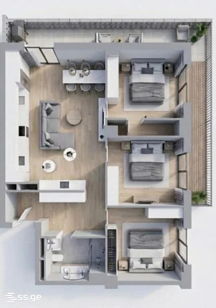 4 room Flat For Sale. Didube