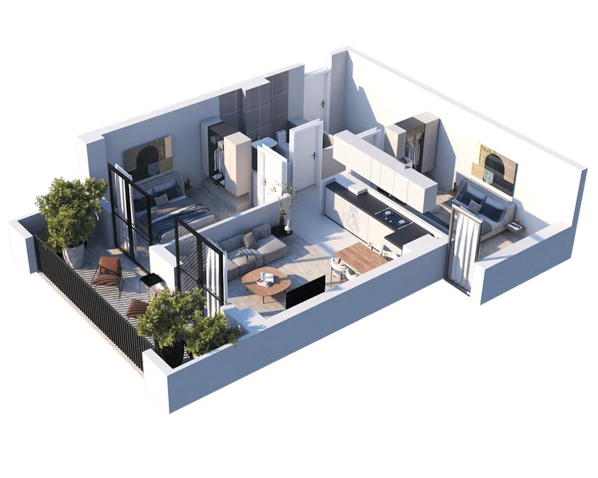 3 room flat for sale. Nadzaladevi