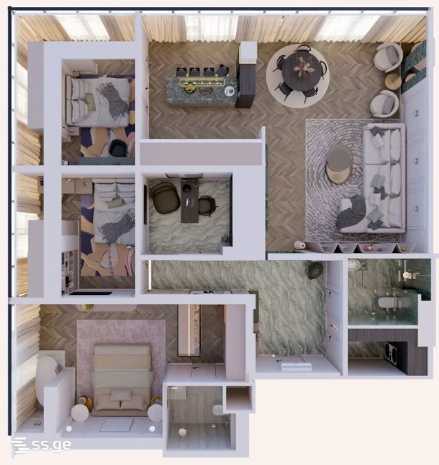 КВАРТИРА 150 м² С ПАНОРАМНЫМ ВИДОМ НА МОРЕ