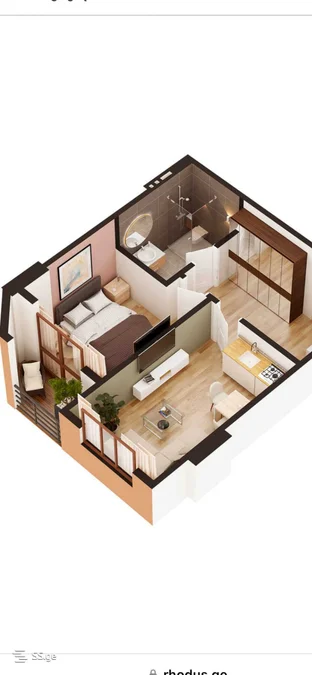 2-комнатная квартира, ул. Багратиони, 40.7 м², $35,000