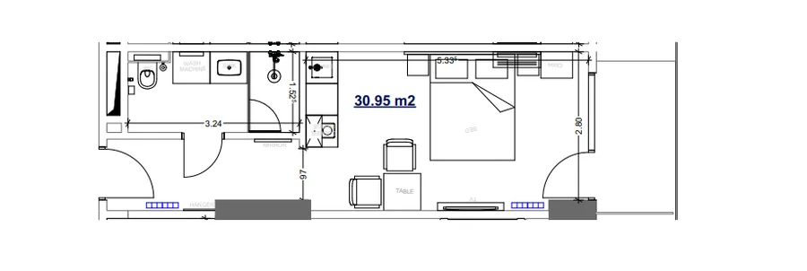 Студия на Airport road 12 Airport District