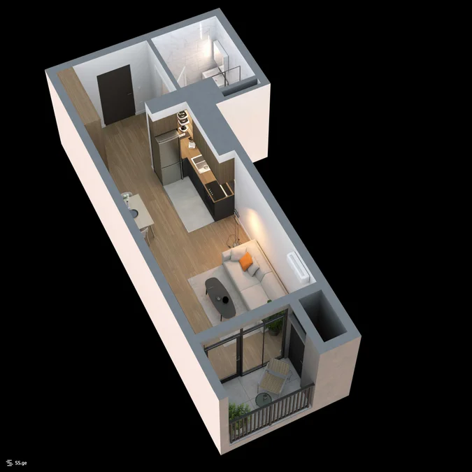 1 room Flat For Sale. Didi digomi