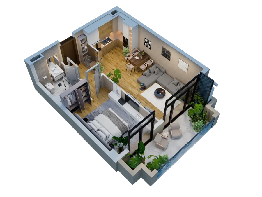 2 room flat for sale. Varketili