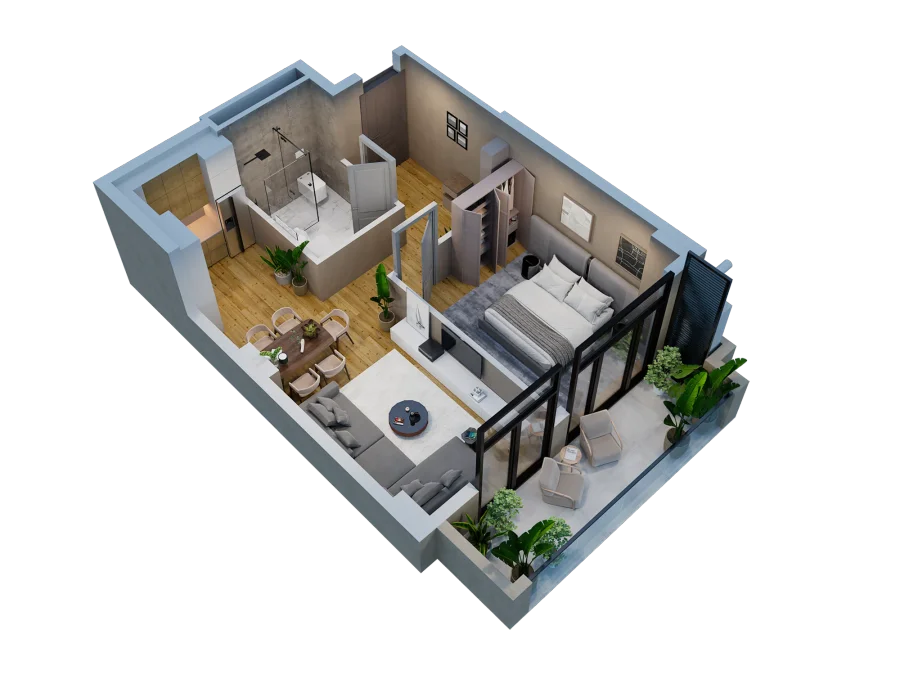 2 room flat for sale. Varketili