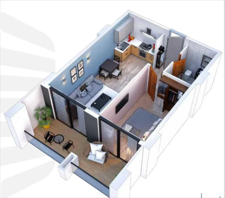 2-комнатная квартира в новостройке. Продаётся в Ваке