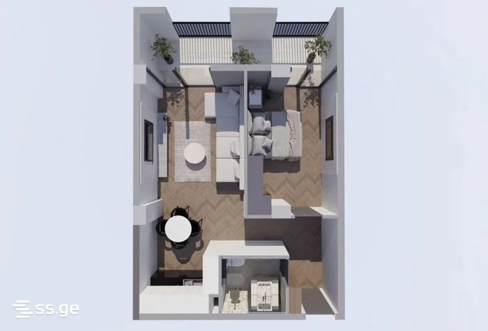 2-комнатная квартира в Тбилиси