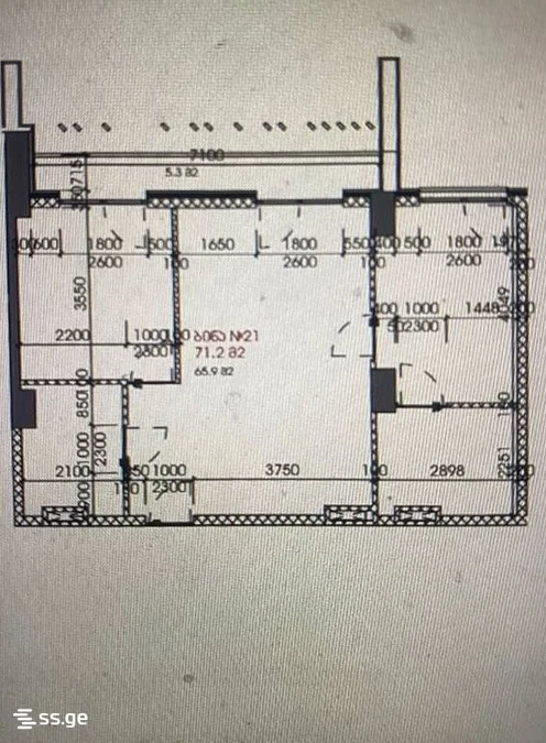 3 room Flat For Sale. Nutsubidze plateau