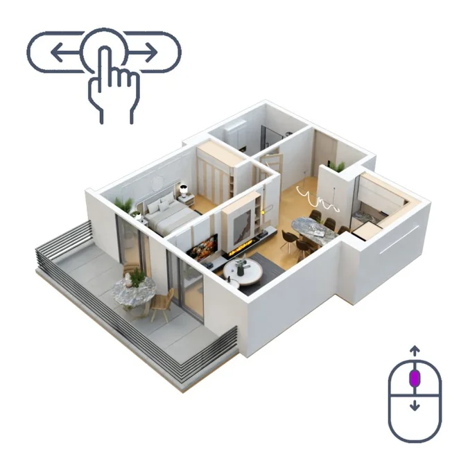 2 room flat for sale. Vazisubani