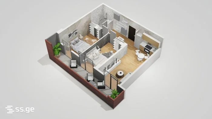 2 room Flat For Sale. Ortachala
