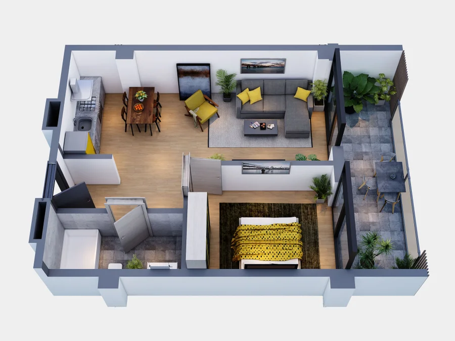 2 room flat for sale. Isani