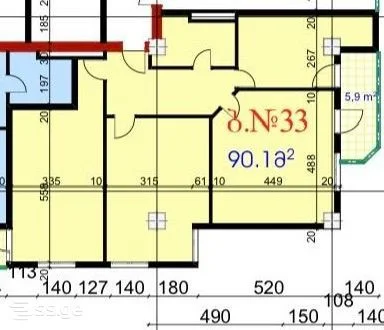 3-комнатная квартира