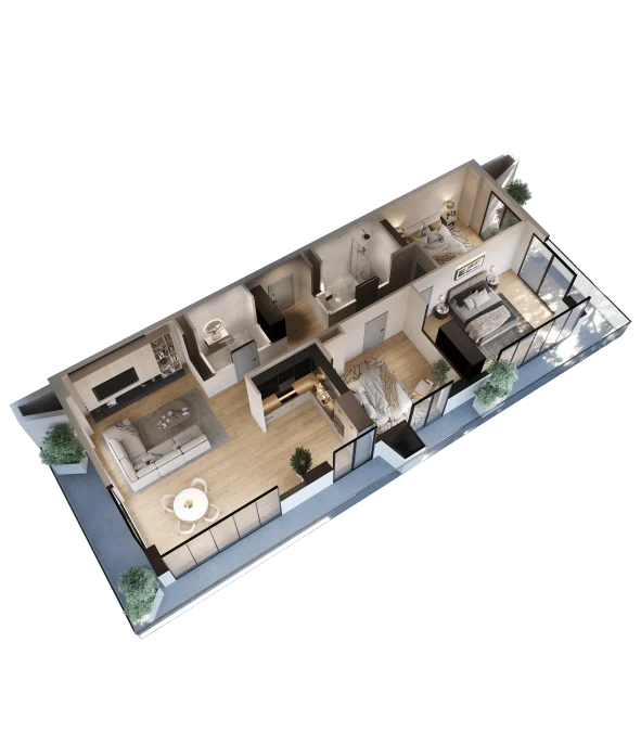 4-комнатная квартира. Исани
