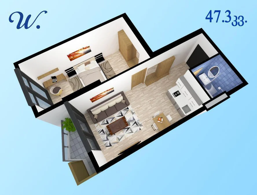 1+1 на Шосе Аэропорта 48 Airport District