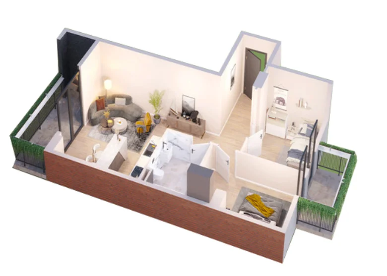 1 room flat for sale. Vazisubani