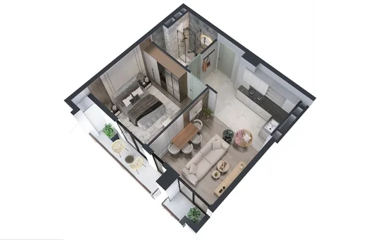 2 room flat for sale. Didube