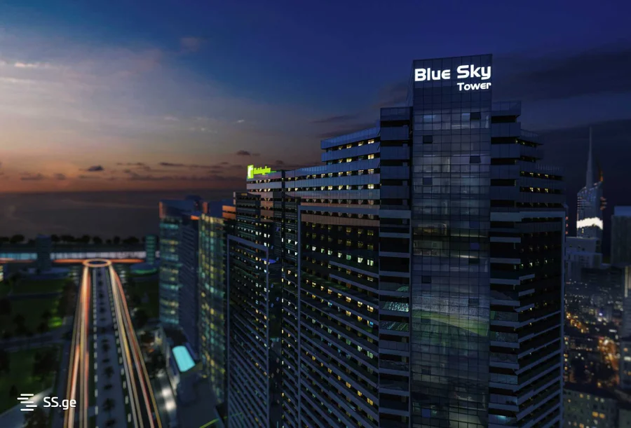 1+1 на Blue Sky Tower проспект Жиули Шартава 14 Agmashenebeli