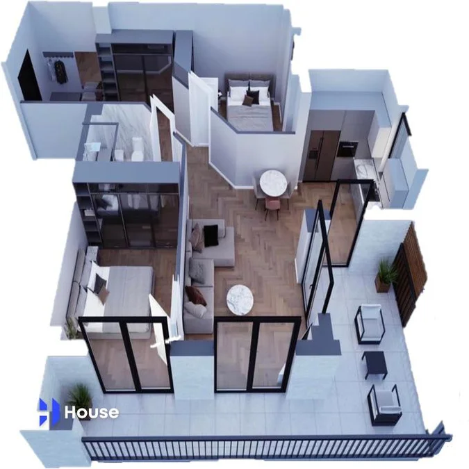 3-комнатная квартира в новостройке. Рядом с Цитадельским озером