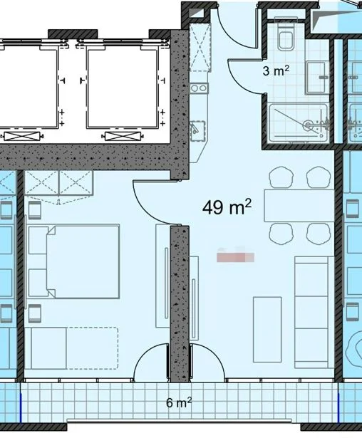 1+1 на Багратиони ул. 52 Bagrationi District