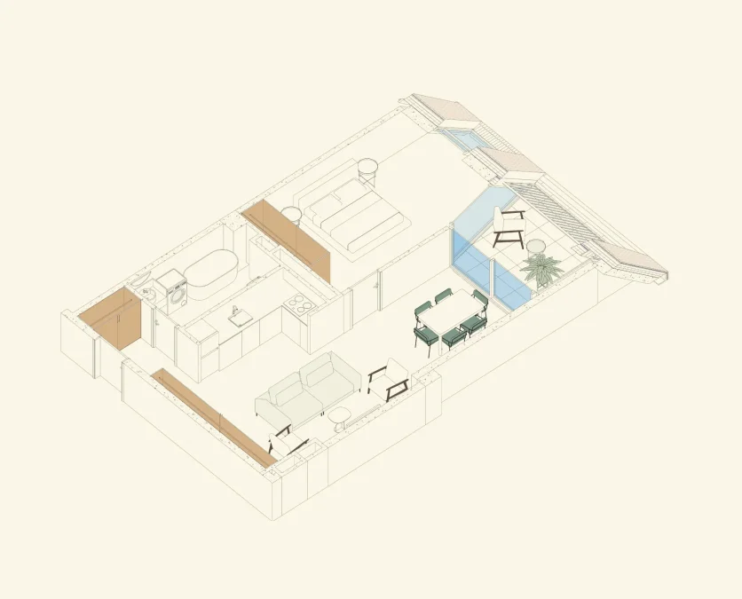 2-комнатная квартира. Авлабари