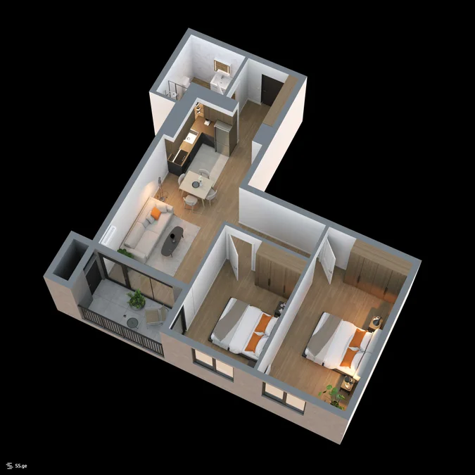 3 room Flat For Sale. Didi digomi