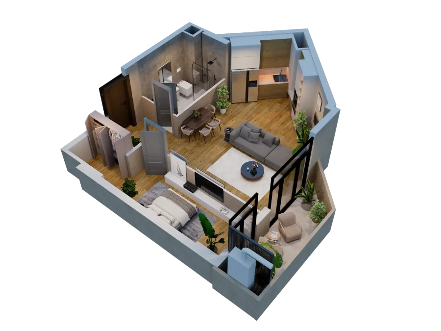 2 room flat for sale. Varketili