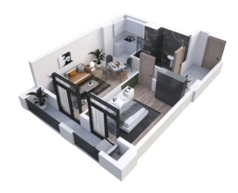 2 room flat for sale. Ortachala