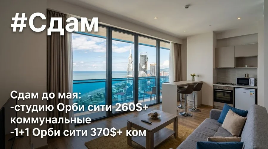 Студию и 1+1 в Орби Сити до мая
