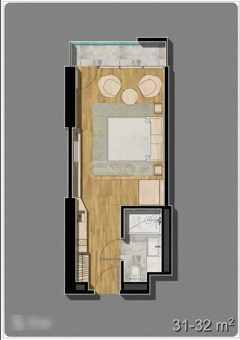 1+1 на Bagrationi Residence Batumi Bagrationis Shes. 129 ბაგრატიონის უბანი