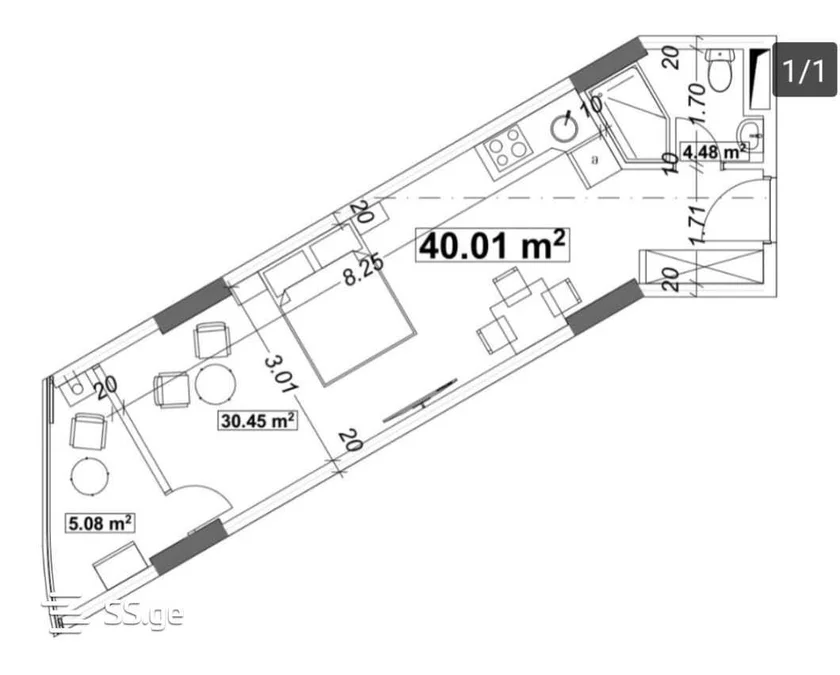 1+1 на Airport road Airport District
