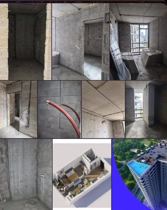 1+1 -$51500 Лорткипанидзе MetroCity НовыйБульвар Грузия черныйкаркас двухкомнатная квартира #