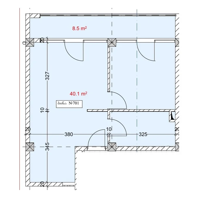 1+1 на Comfort House Sh. Rustaveli Ave. 104,106 Rustaveli District