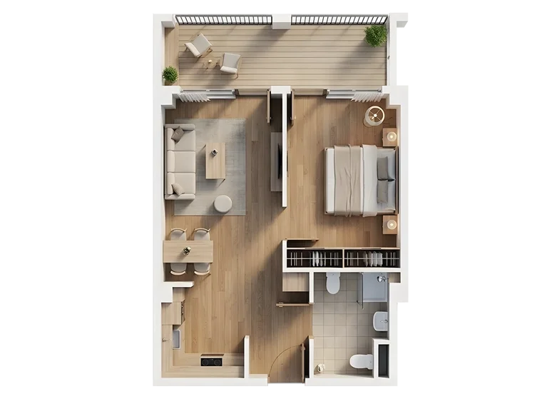 2 room flat for sale. Nutsubidze plateau