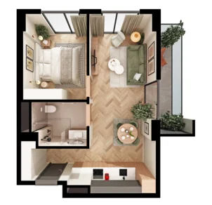 2 room flat for sale. Samgori