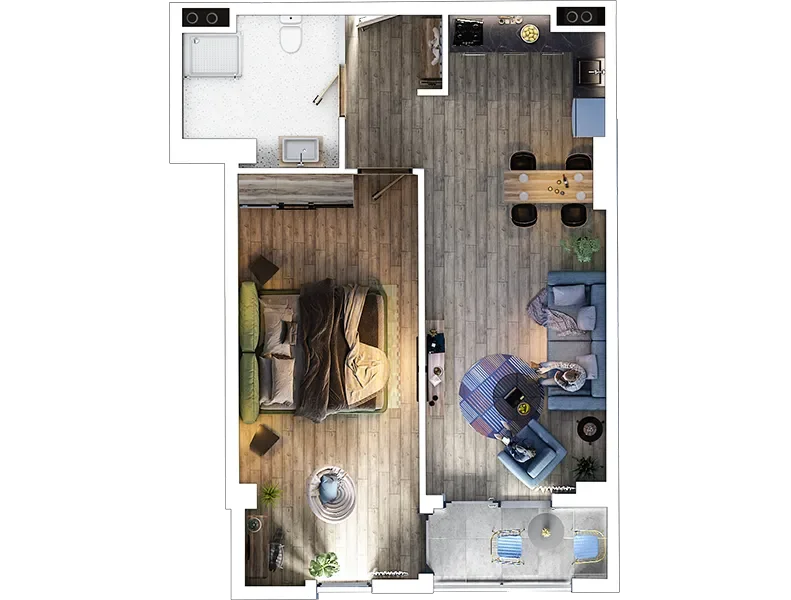 2 room flat for sale. Didube