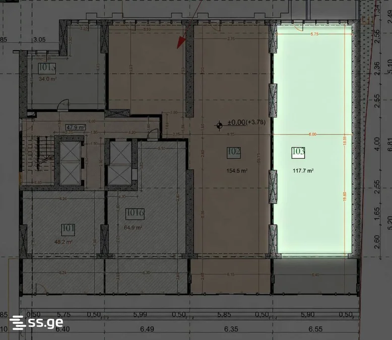 Коммерческое помещение 117 кв.м в Guru Residence, $4095