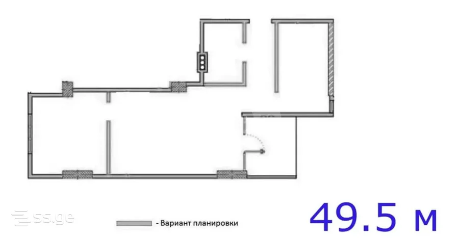 3-комнатная квартира в Батуми